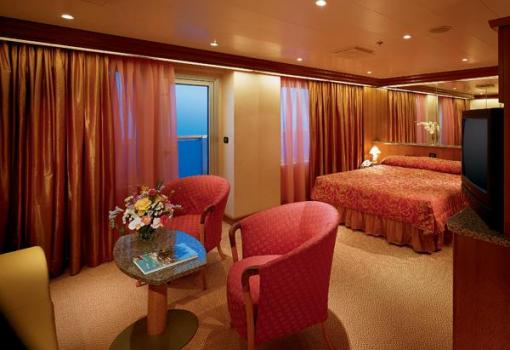 Una de las exclusivas Suites del Carnival Victory